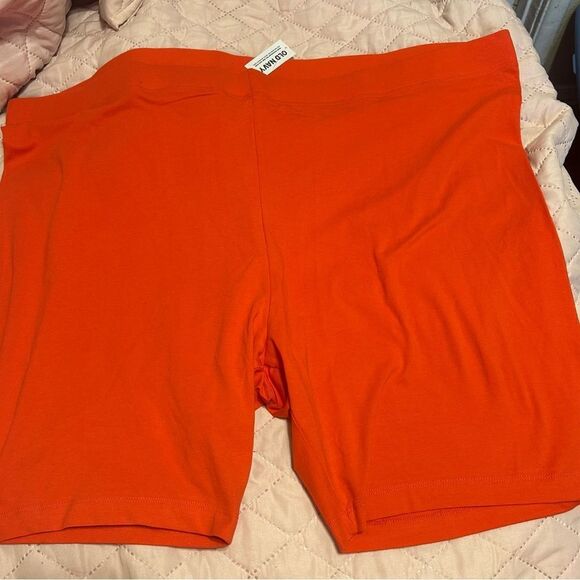 Old Navy Women's Vibrant Coral Bike Shorts - Picture 4 of 9